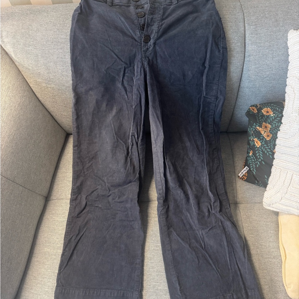 Marine Layer button fly corduroy cropped pants - Picture 3 of 5